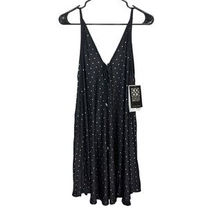 Coco‎ Reef BLACK Polka Dot-Print Swim Cover-up, US Large